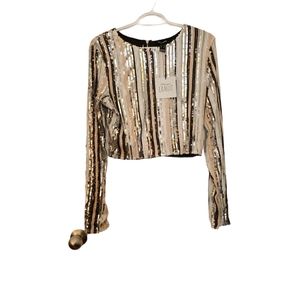 Sequin Crop Top (matching skirt avail. seperate)